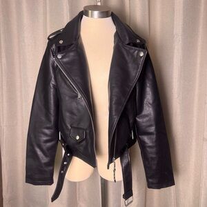 Rebecca Minkoff Black Vegan Leather Jacket